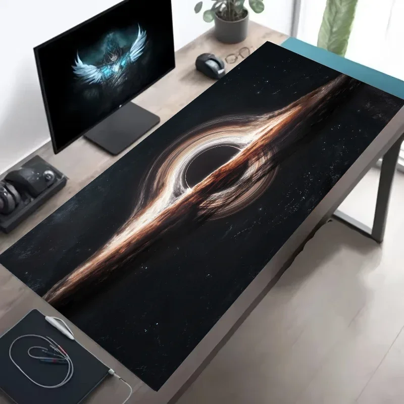 Gaming Keyboard Mini - Cosmic Black Hole Muismat 900x450MM Grote