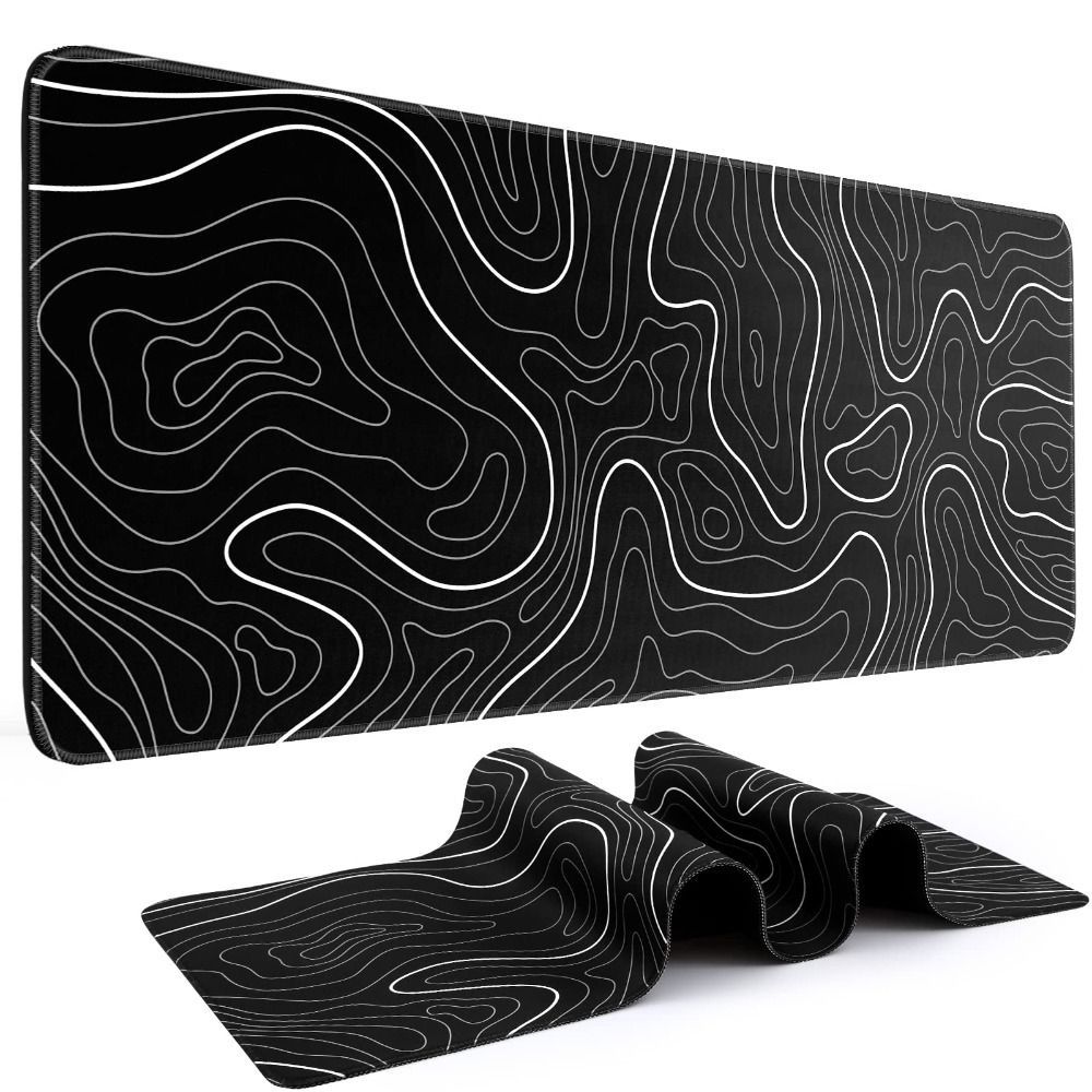 Gaming Keyboard Nearby - Professionele gaming-muismat met topografische vorm, antislip,