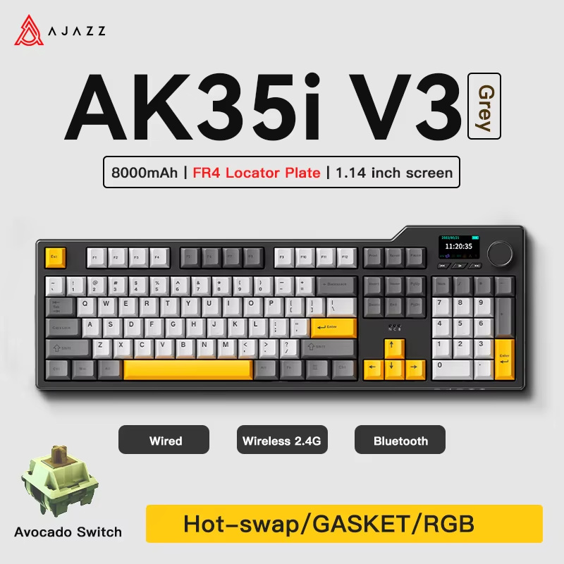 Ajazz AK35I V3 MAX: bedraad, B - Gaming Keyboard Hot Swappable recensie en prijs