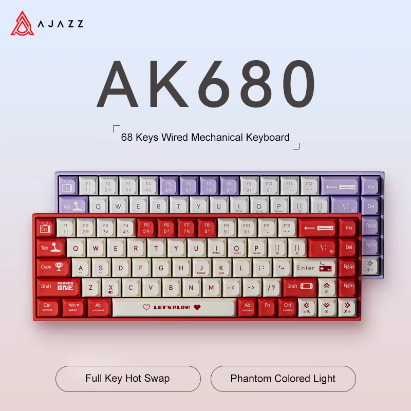 AJAZZ AK680 65% Bedraad Gaming - Gaming Keyboard Hot Swappable recensie en prijs