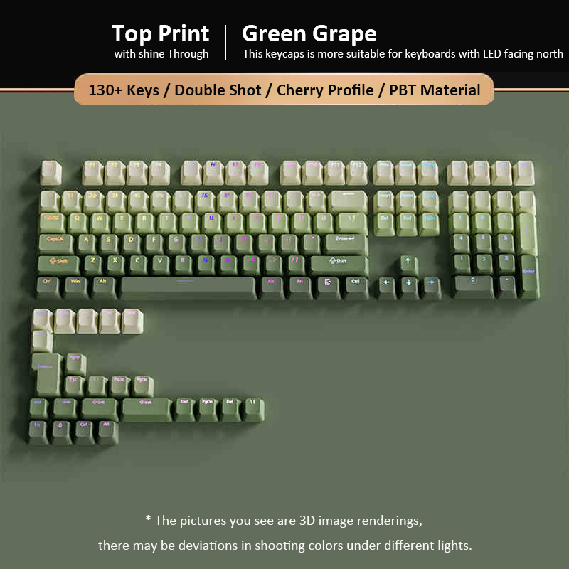 Green Grape Double Shot PBT Ke - Gaming Keyboard No Rgb recensie en prijs